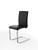 2 x Jedálenská koženková stolička PAULINE (čierna)