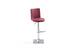 2 x Barová koženková stolička TWIST (bordová)