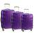 Sada 3 cestovných škrupinových kufrov HC6881 (violet)