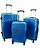 Sada 3 cestovných škrupinových kufrov HC760 (blue)