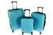 Sada 3 cestovných škrupinových kufrov HC663 (azure)
