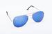 Bronzové okuliare Kašmír Pilot - sklá modré zrkadlové