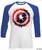 Pánske tričko s 3/4 rukávom Marvel Comics / Captain America Splat
