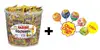 BALÍK č.2: 1 kg Haribo medvedíci (100 ks malých vreciek) + 100 ks Mini lízanky Perfetti Van Melle Chupa Chups