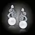 Perlové náušnice Nymfa - White Pearl