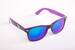 Čierno - fialové okuliare Kašmir Wayfarer - sklá fialové zrkadlové