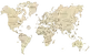Drevená mapa sveta M