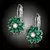 Náušnice Brillance Marquise - Smaragd Green