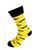 Bláznivé pánske ponožky Fúzy žlté