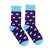 Veselé ponožky Hesty Socks (Fialky) / klasický strih