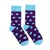 Veselé ponožky Hesty Socks (Fialky) / klasický strih