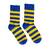 Veselé ponožky Hesty Socks (Kráľovské pásiky) / klasický strih