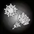 Náušnice Brillance Crystal Flower