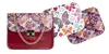 2-dizajnová Dámska crossbody kabelka s 2 vymeniteľnými klopami