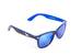 Čierno-modré slnečné okuliare Kašmir Wayfarer - sklá modré zrkadlové