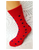 Zamilované pánske ponožky Srdcia na červenej