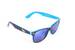 Čierno - modré okuliare Kašmir Wayfarer W16 - sklá modré zrkadlové