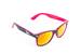 Čierno - ružové okuliare Kašmir Wayfarer W22 - sklá ružové zrkadlové