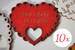 10 x Svadobná maľovaná magnetka s vlastným gravírovaním "Srdce v srdci"