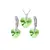 Swarovski set v tvare srdca