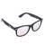 Čierne okuliare Kašmir Wayfarer W17 - ružové zrkadlové sklá