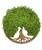 Machový obraz Oak "Strom života" (hnedá)