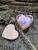 10 g Ručne vyrobené srdcové mydlo s nápisom 10351 "I love you" (fialová)