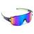 Čierne okuliare Kašmir Sport Mountain SM03 - sklá modro-zelené zrkadlové