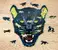 Drevené farebné puzzle (puma)