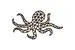 Nástenné drevené puzzle (Chobotnica)