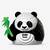 Farebné 3D puzzle z ekologicky hrubého kartónu "Panda"