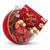 2 x 84 g Vianočná guľa plnená pralinkami s textom Merry Christmas (kakaový krém)