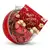 2 x 84 g Vianočná guľa plnená pralinkami s textom Merry Christmas (kakaový krém)