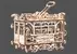 Mechanický model 3D puzzle značky Ugears "Mestská električka s koľajami"