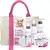 5-dielne Darčekové balenie kozmetiky s ružovou vodou v taške